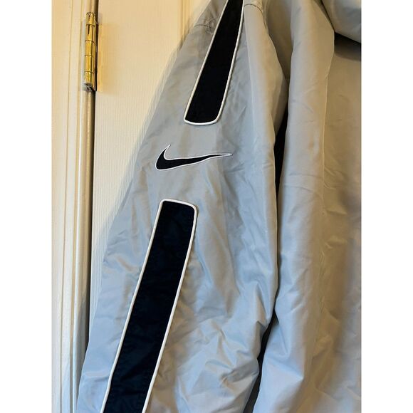 VTG 00s Nike Striped Big Swoosh Softshell Jacket Size Large Fleece Lined SZ XL - Picture 6 of 8